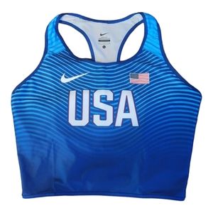 NIKE WMNS PRO ELITE TEAM USA PE '16 OLYMPICS RUNNING SPORTS BRA 898161-XXX
